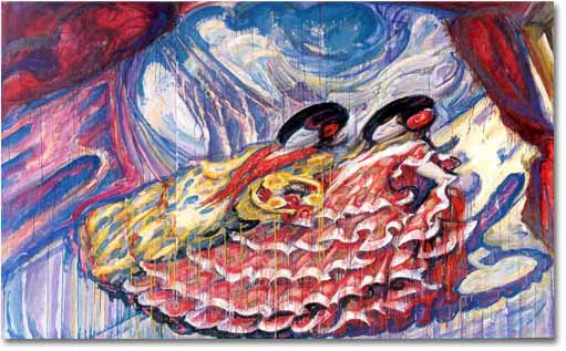 painting entitled 'Dos Senoritas', from 1986