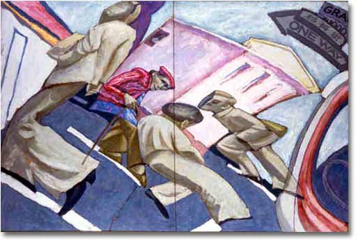 painting entitled 'Image of San Francisco #3', from 1985