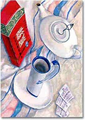 painting entitled 'Still-Life w/Chinese Tea Pot', from 1995