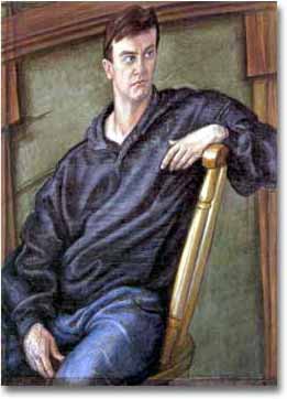 painting entitled 'Portrait of Vladimir as a Young Man', from 1993